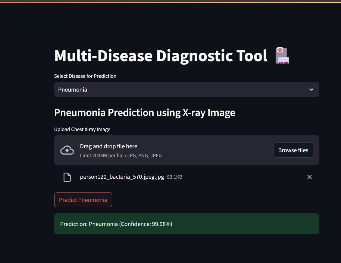 multi disease diagnosis app image